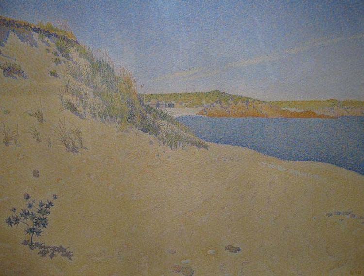 Paul Signac Beach at Saint-Briac By Paul Signac